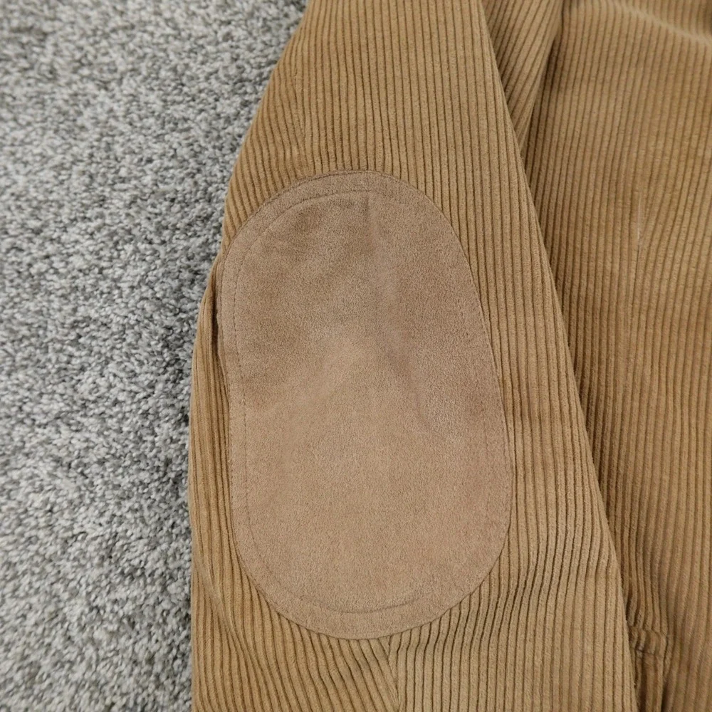 VTG Jordache Jacket Mens 44 Brown Corduroy Elbow Patch Western Blazer Sport Coat